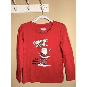 Jammies For Your Families Santa Coming Soon Adult Small Women's S